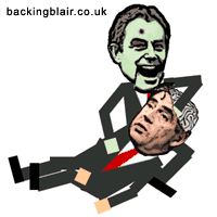 Tony Blair eats Gordon Brown's brains