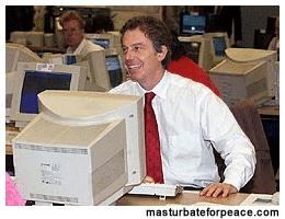 Tony Blair discovers the wonders of the Interweb