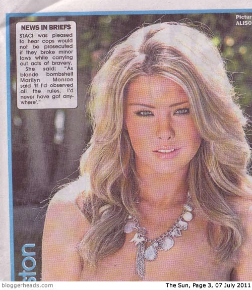 Gotcha! The Sun newspaper brings back the Page 3 girl 
