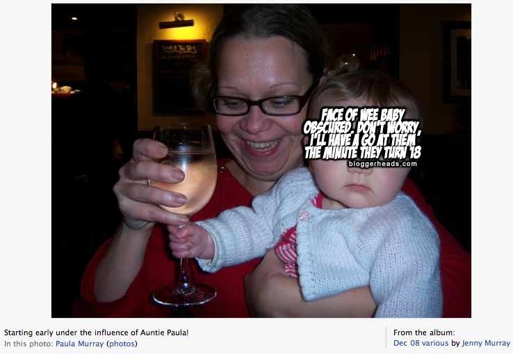 Drink up, kids! Auntie Paula sez underage drinking is Teh Funny!