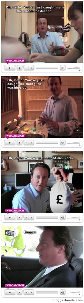 David Cameron caught unawares